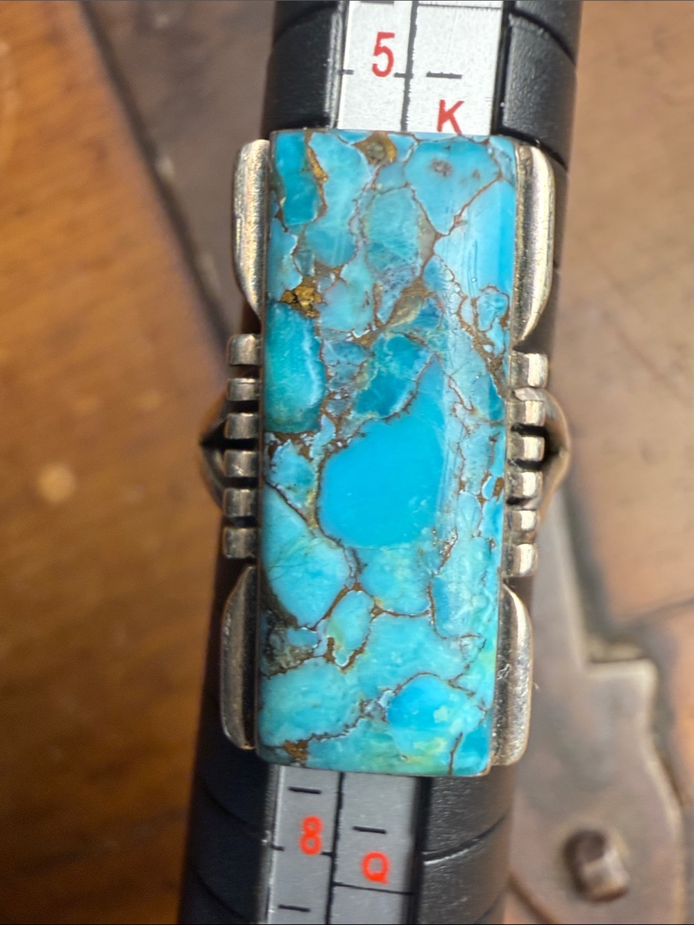 Blue Copper Turquoise Network Ring (Philippines)